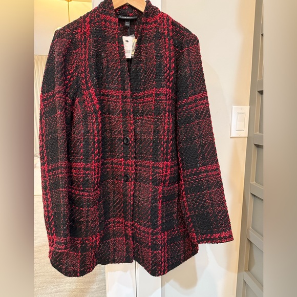 Lane Bryant Jacket Red and Black Plaid Size 14/16 NWT - Picture 5 of 10